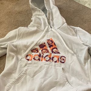 Women’s large sweatshirt hoodie Adidas white
